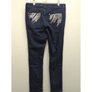 Southpole Womens Dark Wash Skinny Jeans With Sequin Back Pockets Size 11