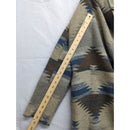 Cripple Creek Hooded Southwestern-Style Open Front Jacket Medium 100% Polyester