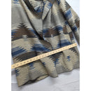 Cripple Creek Hooded Southwestern-Style Open Front Jacket Medium 100% Polyester