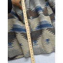 Cripple Creek Hooded Southwestern-Style Open Front Jacket Medium 100% Polyester