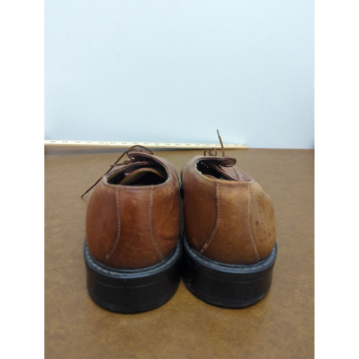 Adolfo Mens Brown Leather Lace-Up Dress Shoes Size 13 M Made In Italy