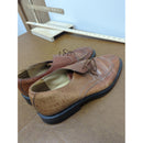 Adolfo Mens Brown Leather Lace-Up Dress Shoes Size 13 M Made In Italy