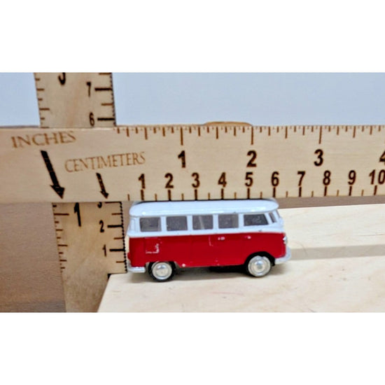 Vintage Volkswagen Kombi Miniature Diecast Model With Precise Measurements