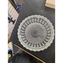 Vintage Clear Glass Crystal Cut Candy Dish Plate