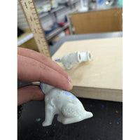 Vintage Porcelain Dog Figurines Set Of 2 Blue & White Japan Stamped Collectibles
