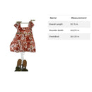 Loft Floral Puff-Sleeve Mini Dress Rust & Pink Poppy Print Smocked Bodice Womens