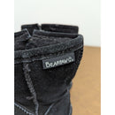 Black Bearpaw Toddler Zip Up Winter Boots Suede Size 6