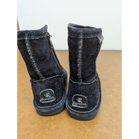 Black Bearpaw Toddler Zip Up Winter Boots Suede Size 6