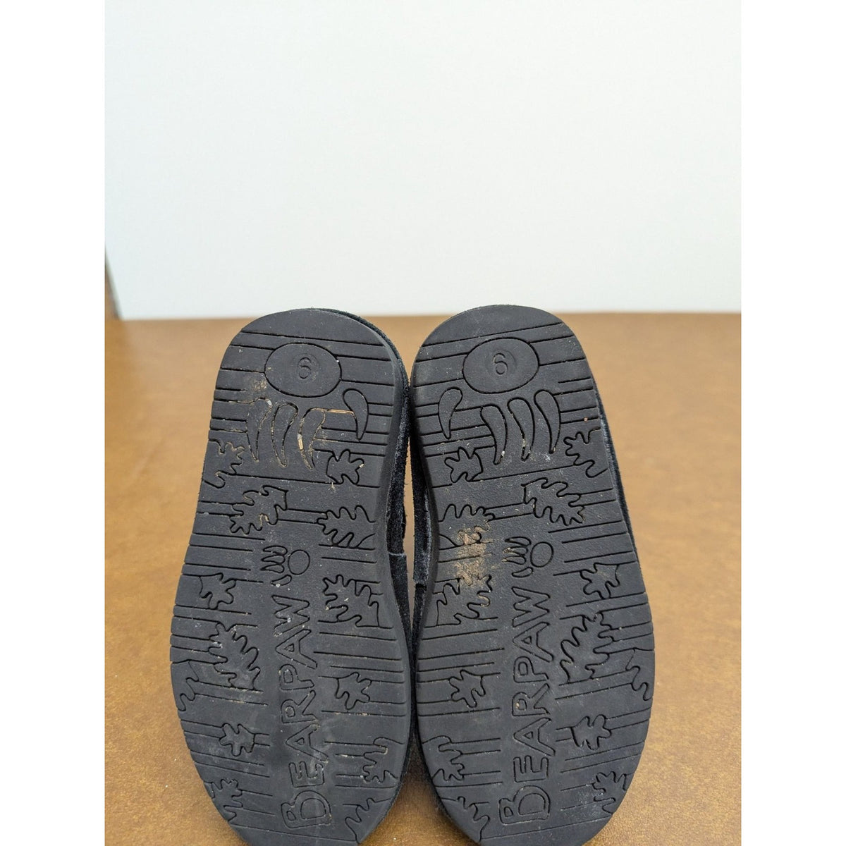 Black Bearpaw Toddler Zip Up Winter Boots Suede Size 6