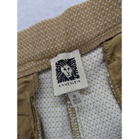 Anne Klein Womens Beige Textured Slim Fit Pants M
