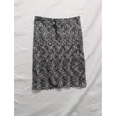 Uncivilized Black & White Patterned Skirt Medium