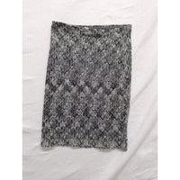 Uncivilized Black & White Patterned Skirt Medium