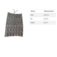 Uncivilized Black & White Patterned Skirt Medium