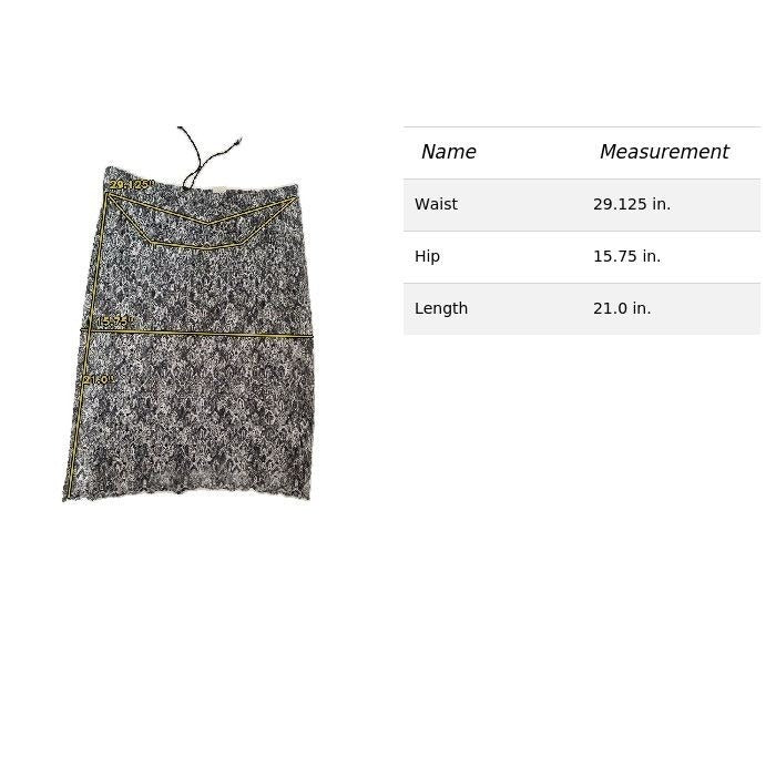 Uncivilized Black & White Patterned Skirt Medium