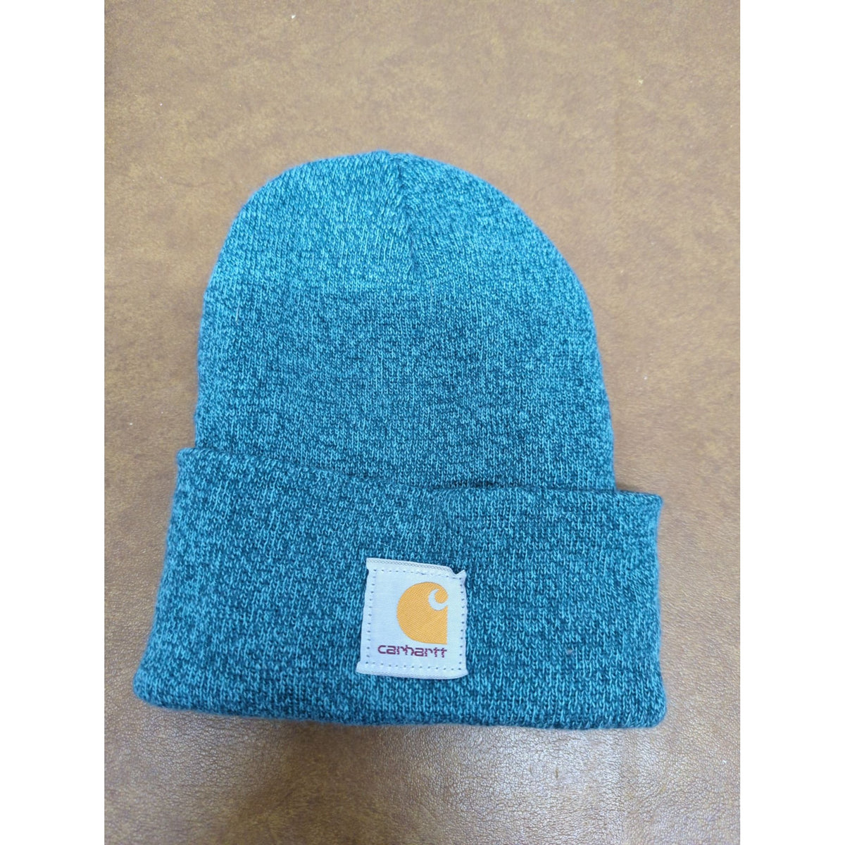 Carhartt Mens Blue Knit Beanie Hat One Size Acrylic Winter Made In USA
