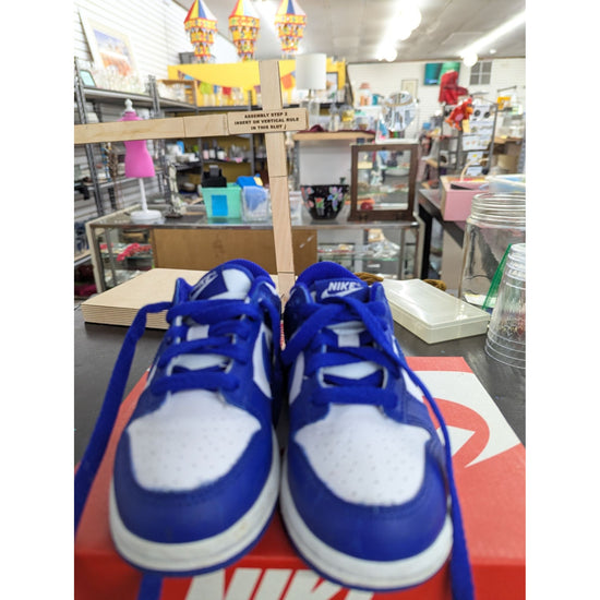 Nike Dunk Low PSE White/Concord-University Red Kids Shoes Size 11C With Box
