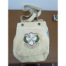 Aeropostale Beige Canvas Crossbody Bag With NY Crest Logo Design