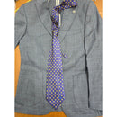 Sartoria Milano Blue Suit Jacket Italy w Shirt, Pants, Ties, and Cufflinks