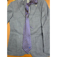 Sartoria Milano Blue Suit Jacket Italy w Shirt, Pants, Ties, and Cufflinks