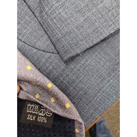 Sartoria Milano Blue Suit Jacket Italy w Shirt, Pants, Ties, and Cufflinks