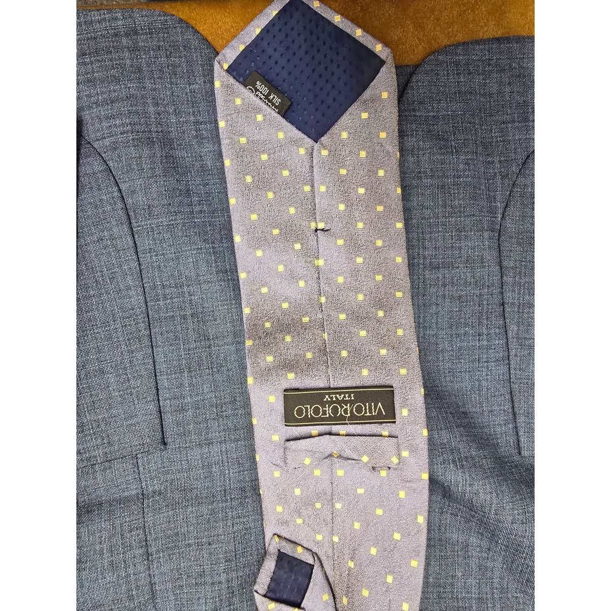 Sartoria Milano Blue Suit Jacket Italy w Shirt, Pants, Ties, and Cufflinks