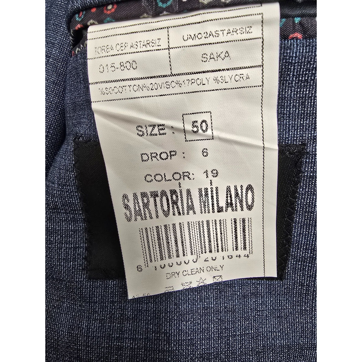 Sartoria Milano Blue Suit Jacket Italy w Shirt, Pants, Ties, and Cufflinks