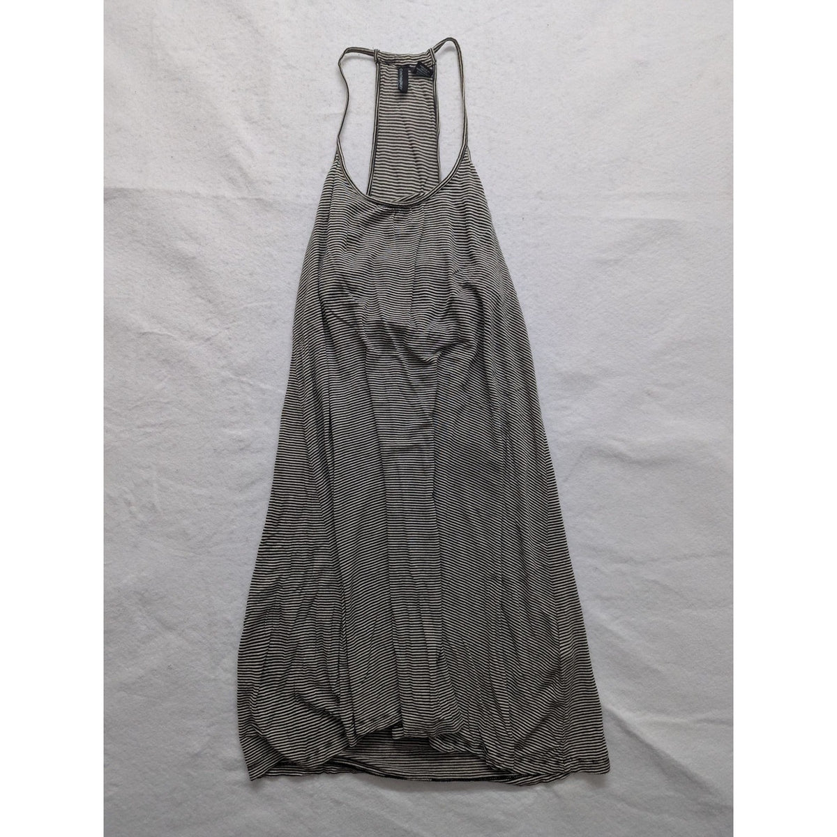 Cynthia Rowley XS Black & White Striped Sleeveless Halter Dress