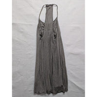 Cynthia Rowley XS Black & White Striped Sleeveless Halter Dress