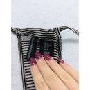 Cynthia Rowley XS Black & White Striped Sleeveless Halter Dress