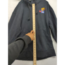 Nike Air Jordan Black Full-Zip Hoodie With Pockets & Graphics Mens Size XL