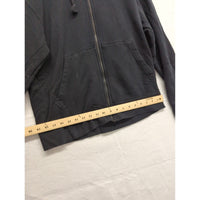 Nike Air Jordan Black Full-Zip Hoodie With Pockets & Graphics Mens Size XL