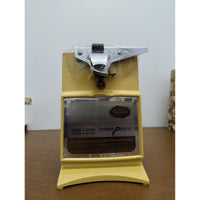 Sunbeam Power Pierce Total Clean Automatic Can Opener & Sharpener In Yellow & Woodgrain Design