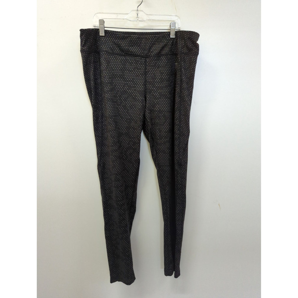The North Face Womens Black Dot-Patterned Leggings Stretchy & Comfortable Full-Length Activewear Pants For Workouts Or Casual Wear