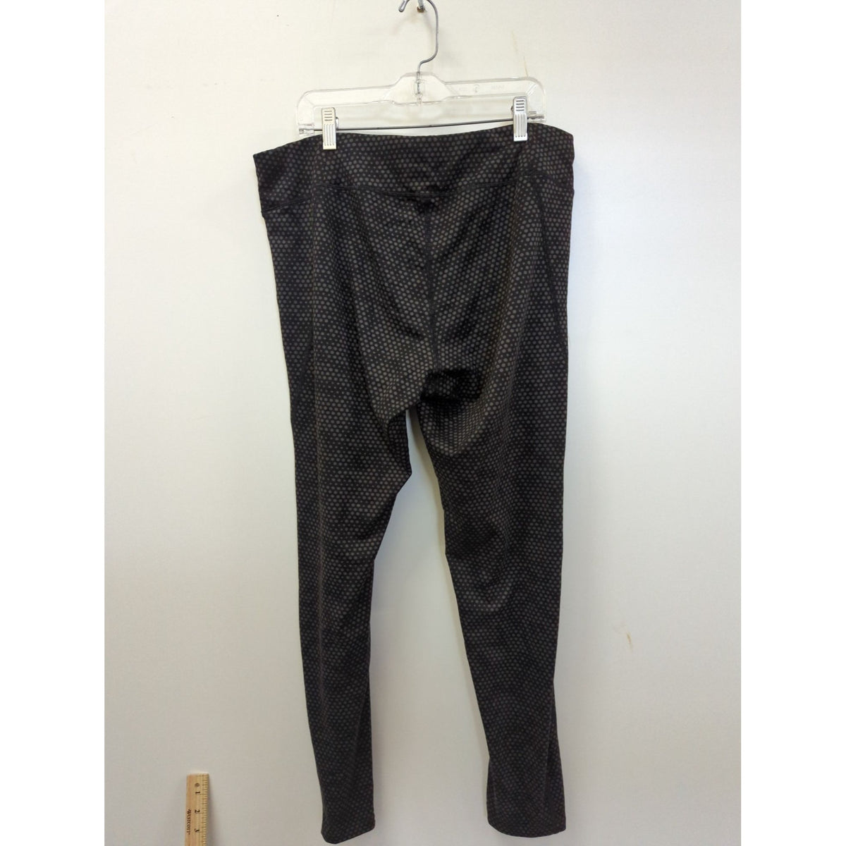The North Face Womens Black Dot-Patterned Leggings Stretchy & Comfortable Full-Length Activewear Pants For Workouts Or Casual Wear