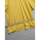 Lands End Mens Yellow Polo Shirt Traditional Fit Size Large
