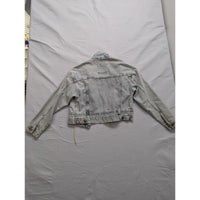 Cracpot Denim 1984 Womens Light Wash Cropped Denim Jacket