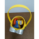 Despicable Me Minions Toy Storage Bucket With 3 Figurines - Yellow & Blue - 10" Tall