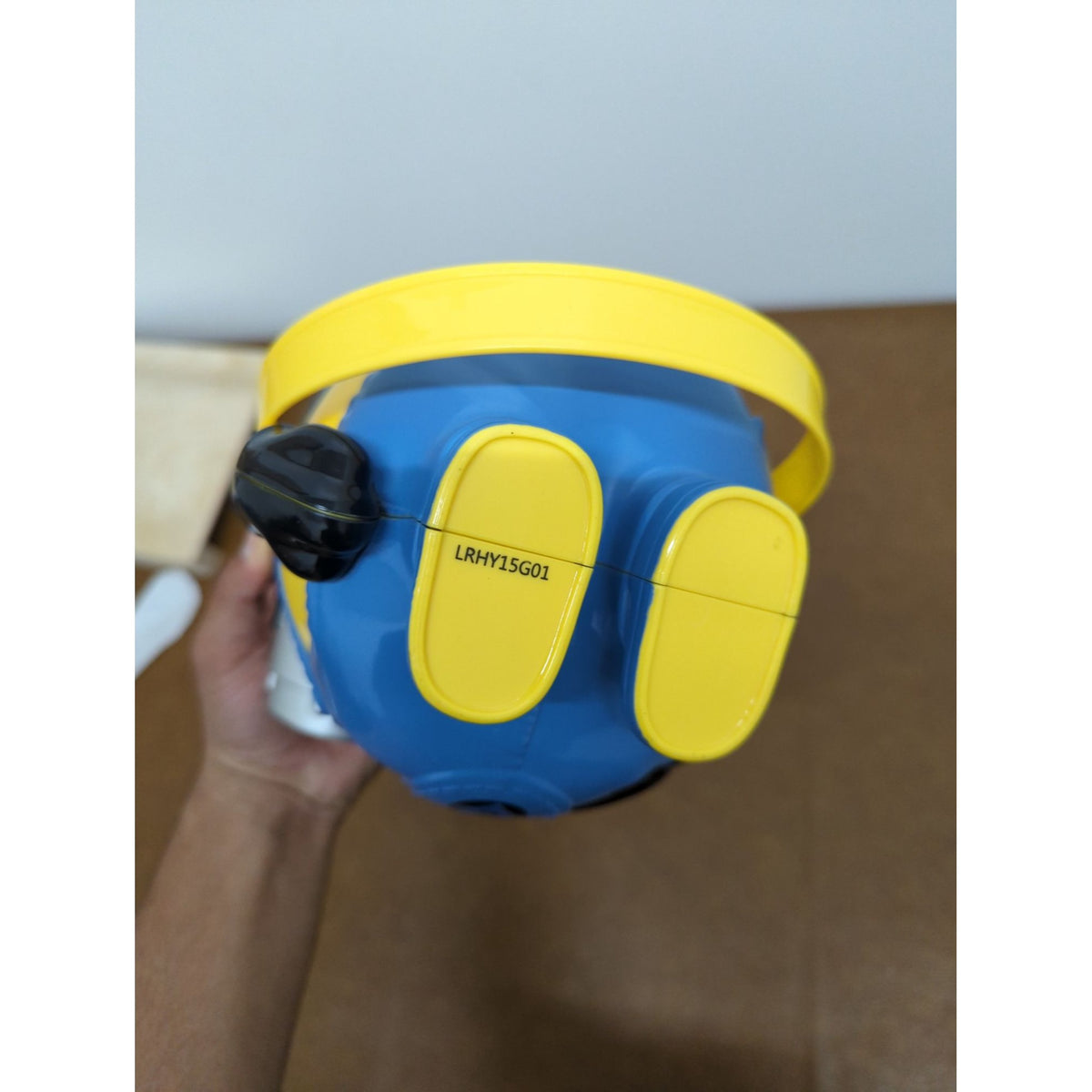 Despicable Me Minions Toy Storage Bucket With 3 Figurines - Yellow & Blue - 10" Tall