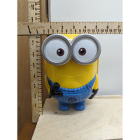 Despicable Me Minions Toy Storage Bucket With 3 Figurines - Yellow & Blue - 10" Tall