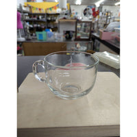 Starbucks Holiday 17 Oz Clear Glass Mug With Etched Tree Design