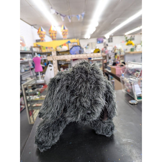 Handmade Furry Gray Animal Plush Dog Sergeant Collectible Mrs. Geppetto