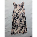 Madewell Sleeveless Floral Print A-Line Dress Pink & Navy Womens S