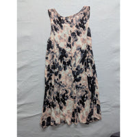 Madewell Sleeveless Floral Print A-Line Dress Pink & Navy Womens S