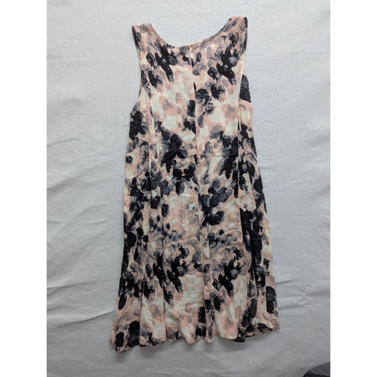 Madewell Sleeveless Floral Print A-Line Dress Pink & Navy Womens S