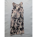 Madewell Sleeveless Floral Print A-Line Dress Pink & Navy Womens S