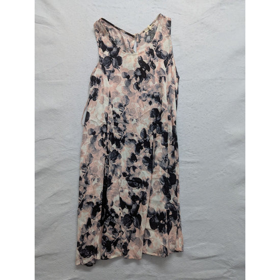 Madewell Sleeveless Floral Print A-Line Dress Pink & Navy Womens S