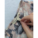 Madewell Sleeveless Floral Print A-Line Dress Pink & Navy Womens S