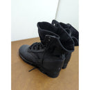 Black Tactical Combat Boots Size 5 Durable Rubber Sole Military Style Heavy Duty