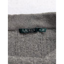 Lauren Ralph Lauren Gray Cable Knit Wool Blend Neck Warmer Scarf XS
