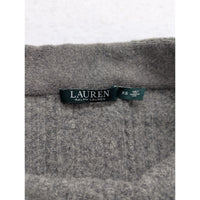 Lauren Ralph Lauren Gray Cable Knit Wool Blend Neck Warmer Scarf XS